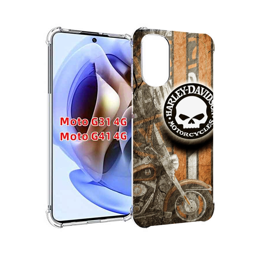 

Чехол MyPads харлеи девидсон для Motorola Moto G31 4G / G41 4G, Прозрачный, Tocco