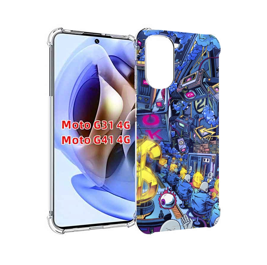 

Чехол MyPads футуристичная картинка для Motorola Moto G31 4G / G41 4G, Прозрачный, Tocco