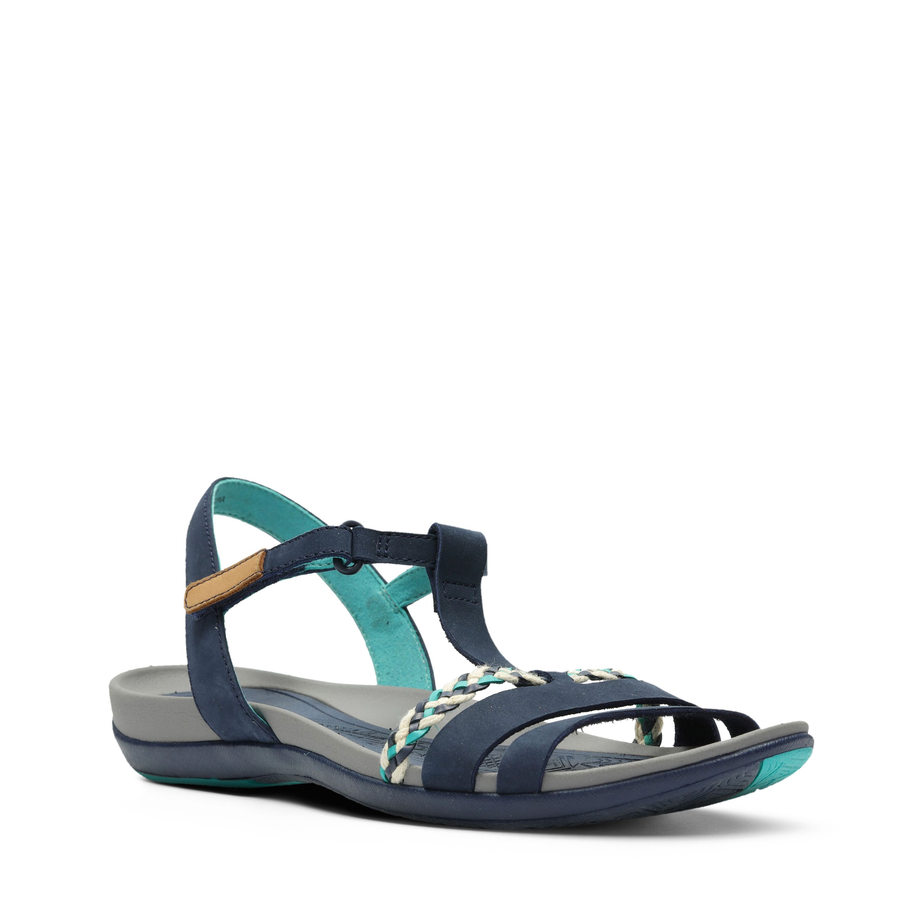 

Сандалии женские Clarks 26123894 синие 35.5 EU, Синий, 26123894