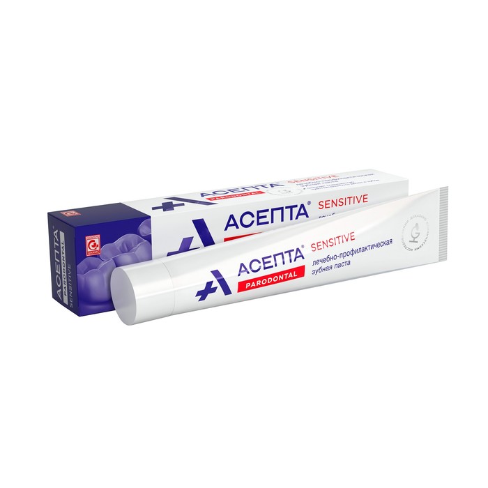 Зубная паста «Асепта Sensitive», лечебно-профилактическая, 75 мл cj lion ice mint alfa systema toothpaste зубная паста лечебно профилактическая 120 г