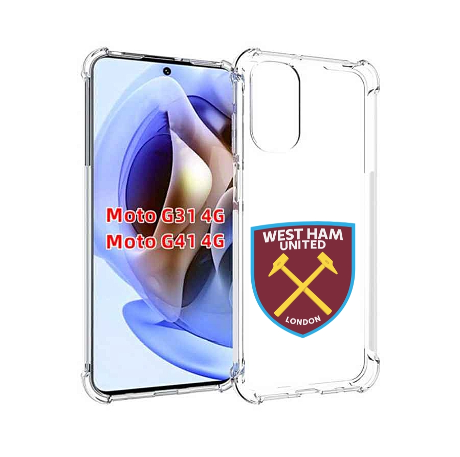 

Чехол MyPads фк-вест-хем-2 для Motorola Moto G31 4G / G41 4G, Прозрачный, Tocco