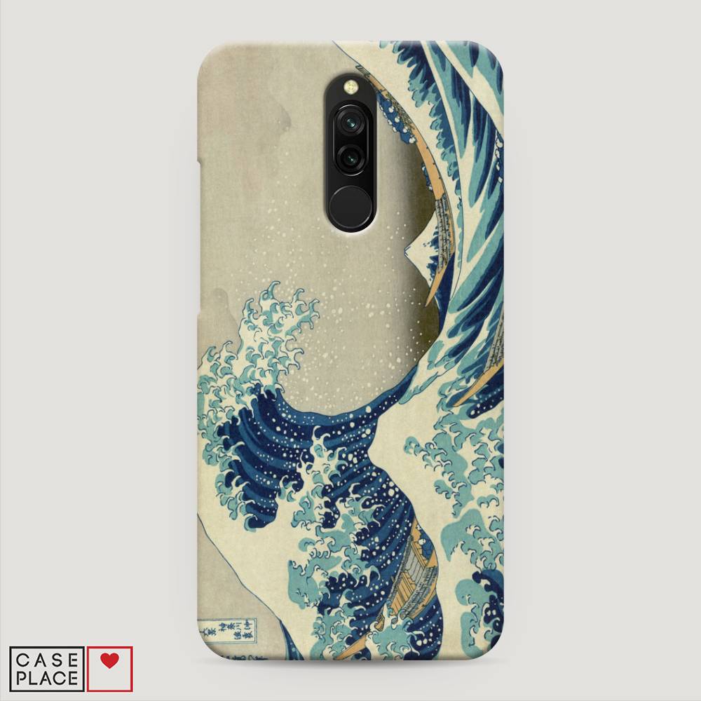 

Пластиковый чехол "Большая волна в Канагаве" на Xiaomi Redmi 8, 37120-7