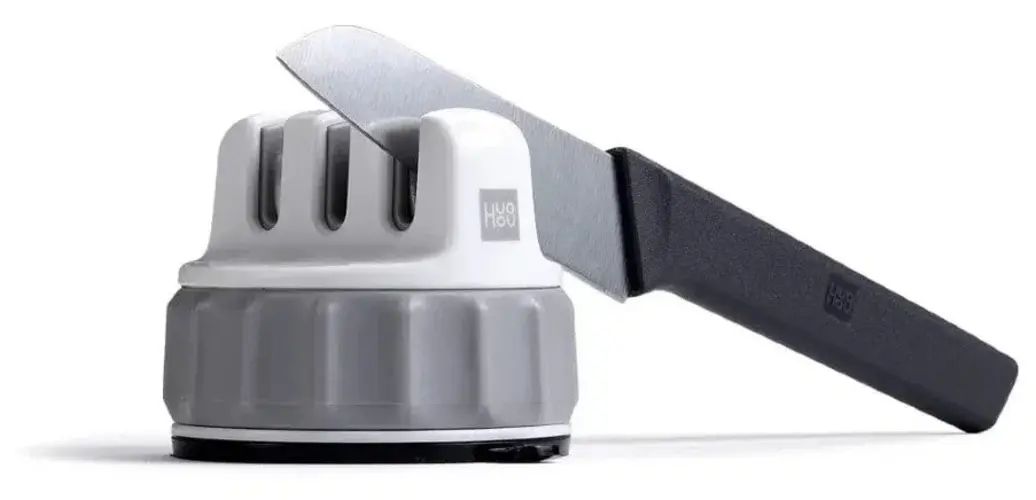 Мини-точилка для ножей с тремя головками HuoHou Mini Kinfe Sharpener (HU0066), РУССКАЯ ВЕР