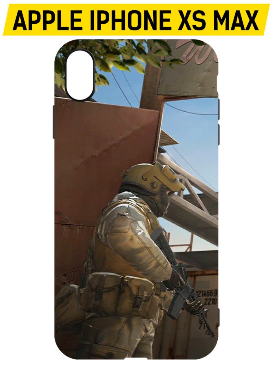 

Чехол-накладка Софт Cтандофф 2 (Standoff 2) - Rust для iPhone XS Max, Черный
