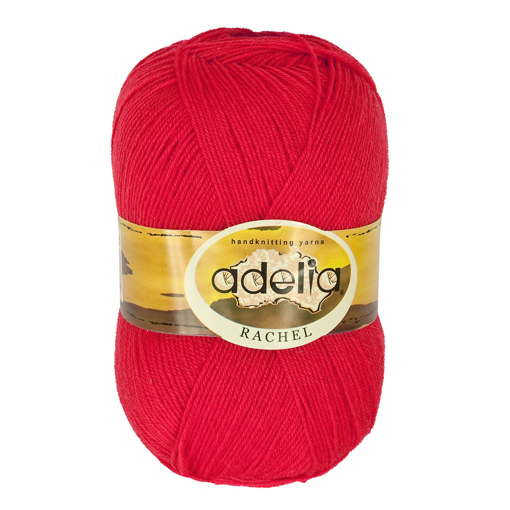 

Пряжа Adelia Rachel №07 малиновый, Красный, Rachel