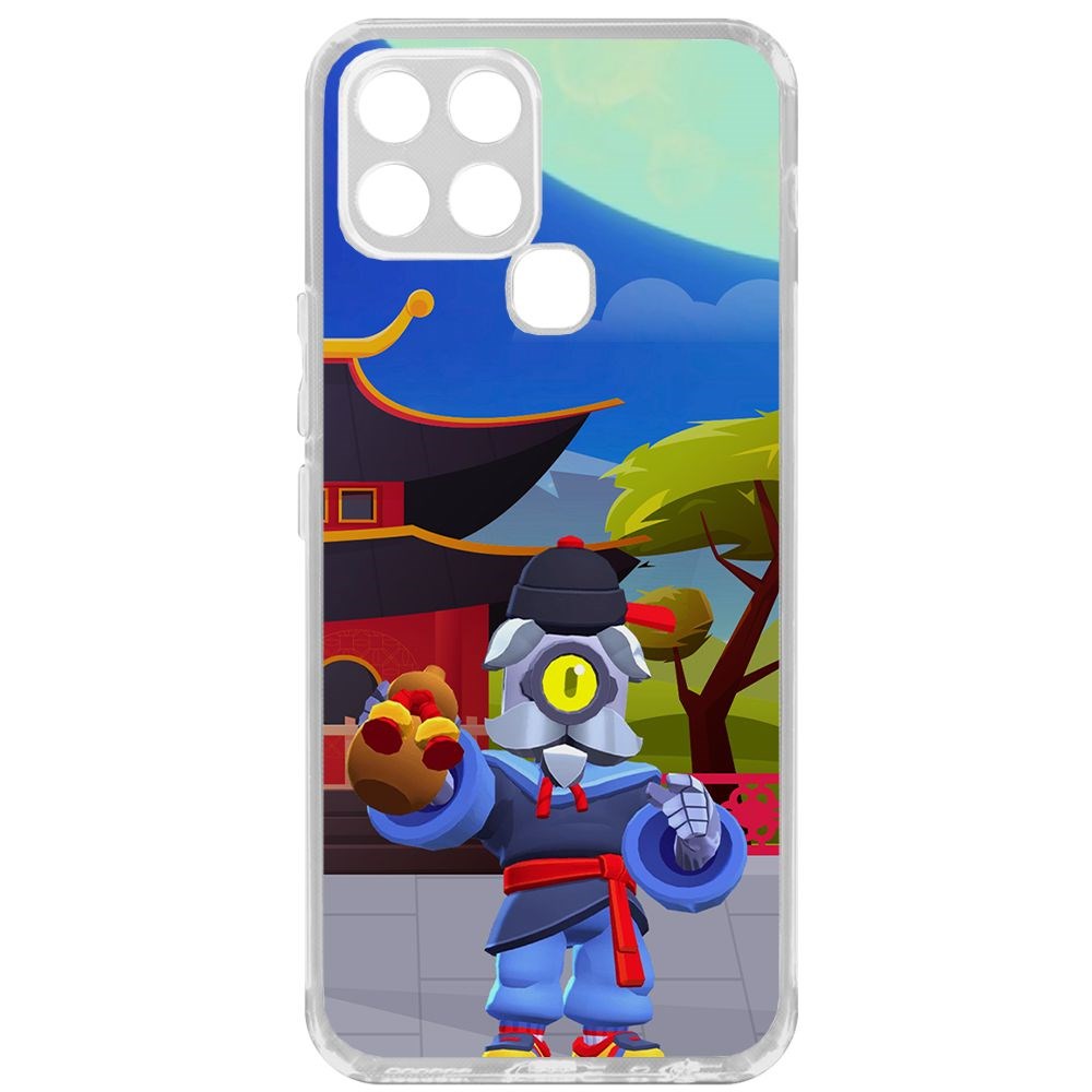 

Чехол-накладка Brawl Stars-Великий Мастер Барли для Infinix Smart 6, Прозрачный