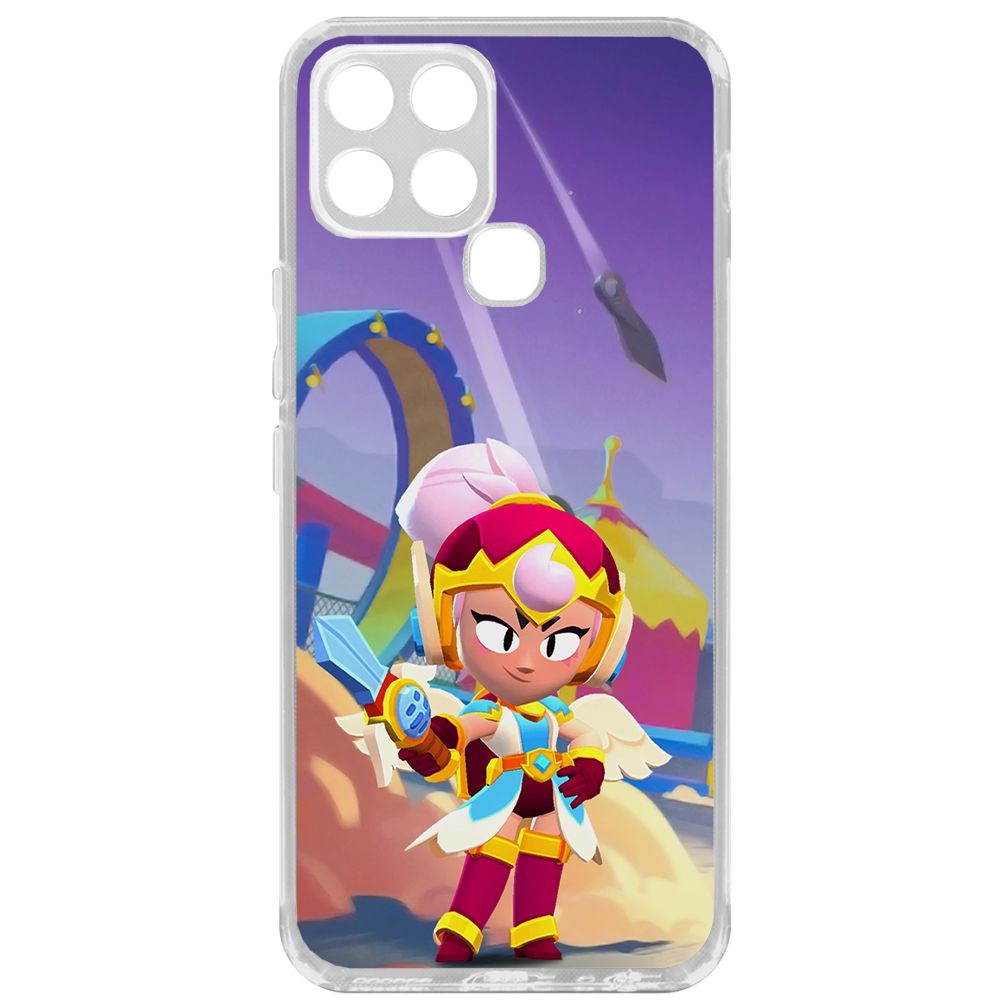 Чехол-накладка Brawl Stars-Валькирия Джанет для Infinix Smart 6