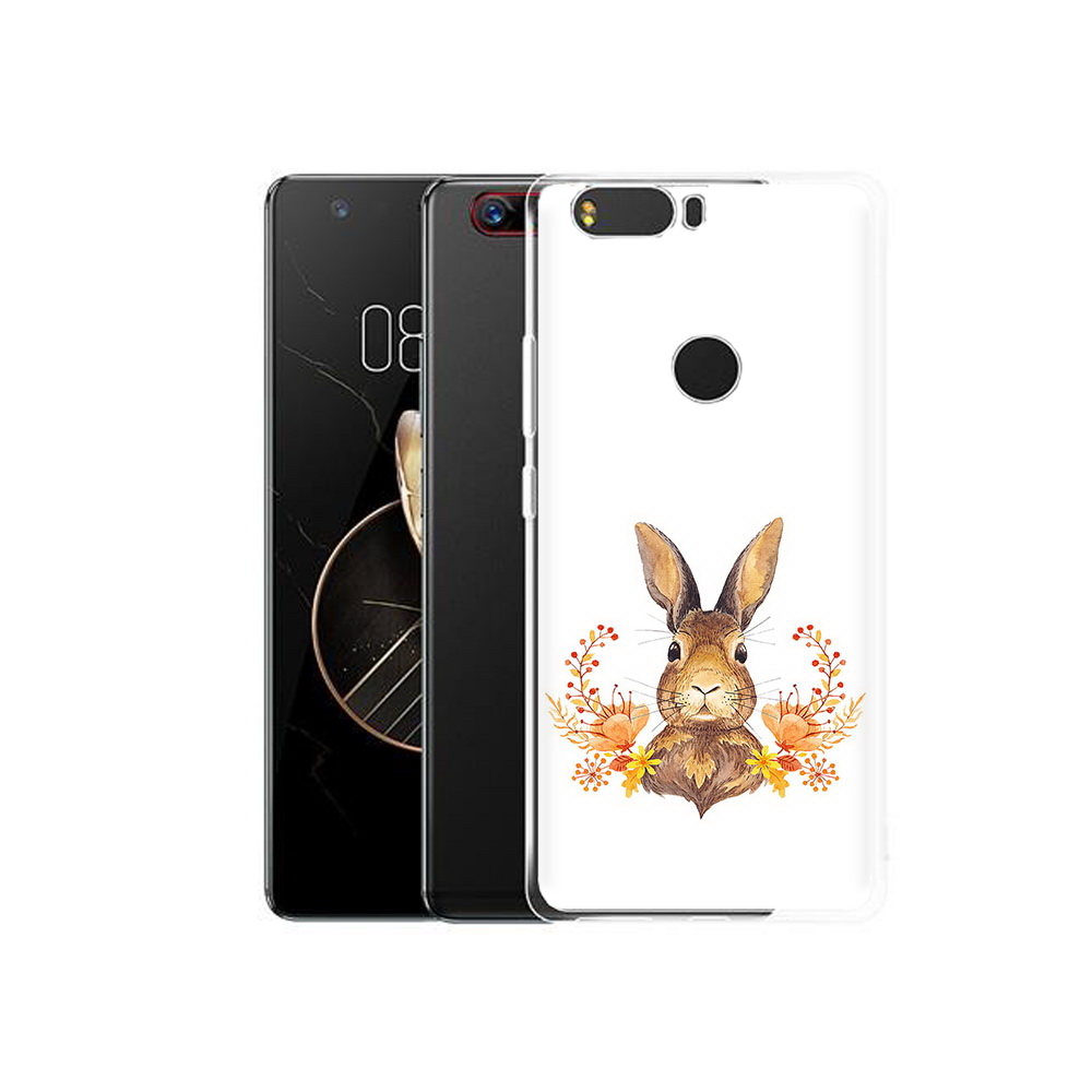 Чехол MyPads Tocco для ZTE Nubia Z17 зайка в цветах (PT75244.452.349)