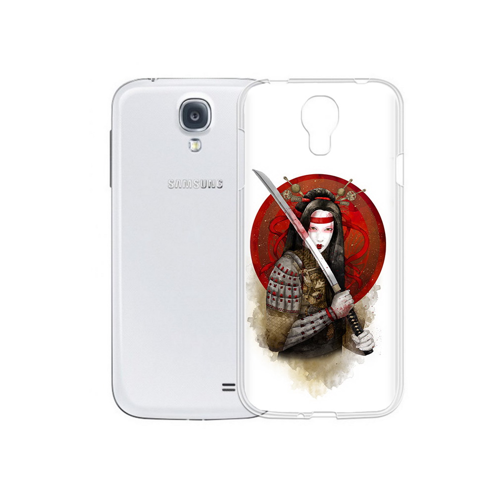 

Чехол MyPads Tocco для Samsung Galaxy S4 рисованная девушка с катаной (PT41285.571.580), Прозрачный, Tocco