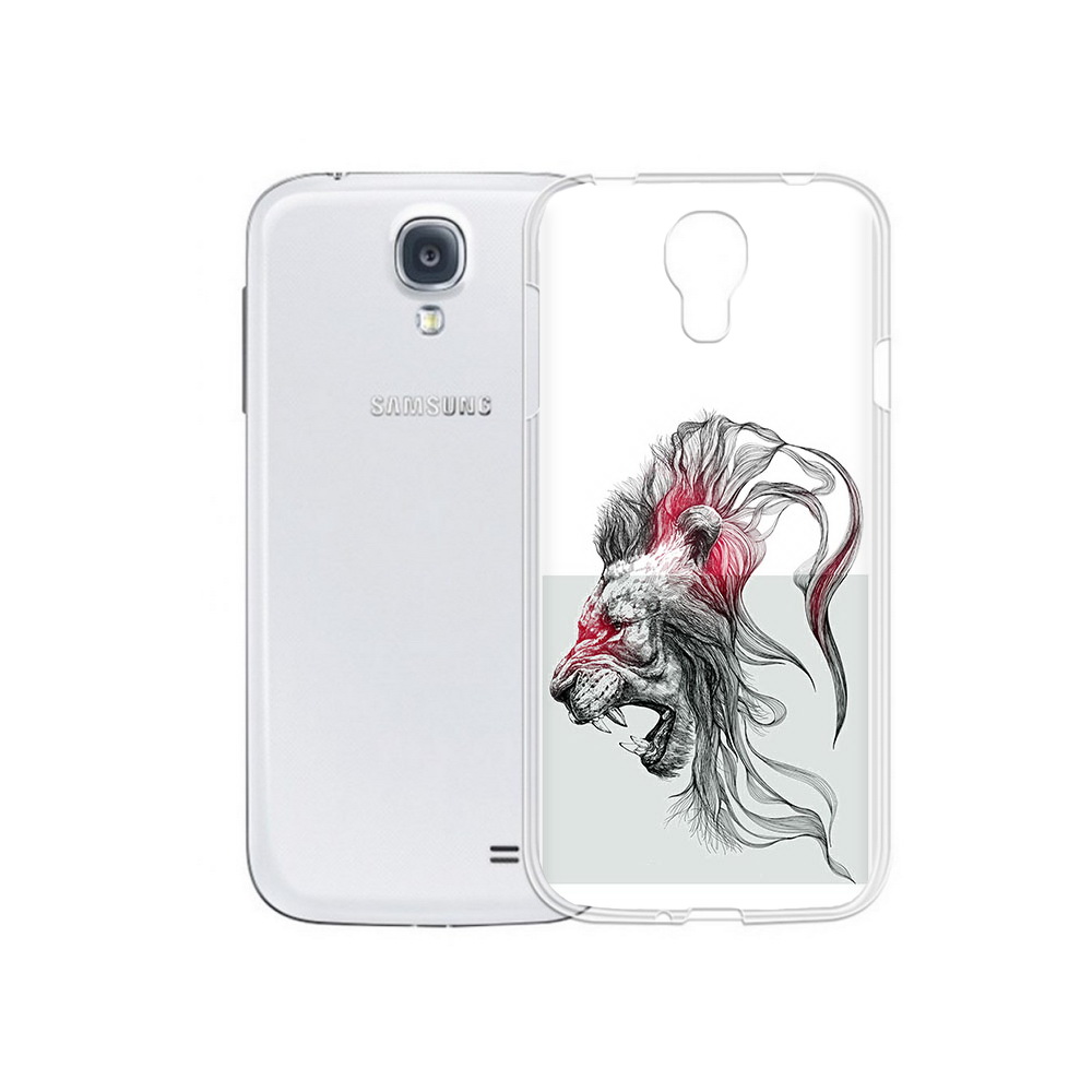 

Чехол MyPads Tocco для Samsung Galaxy S4 разъяренный лев (PT41285.571.576), Прозрачный, Tocco