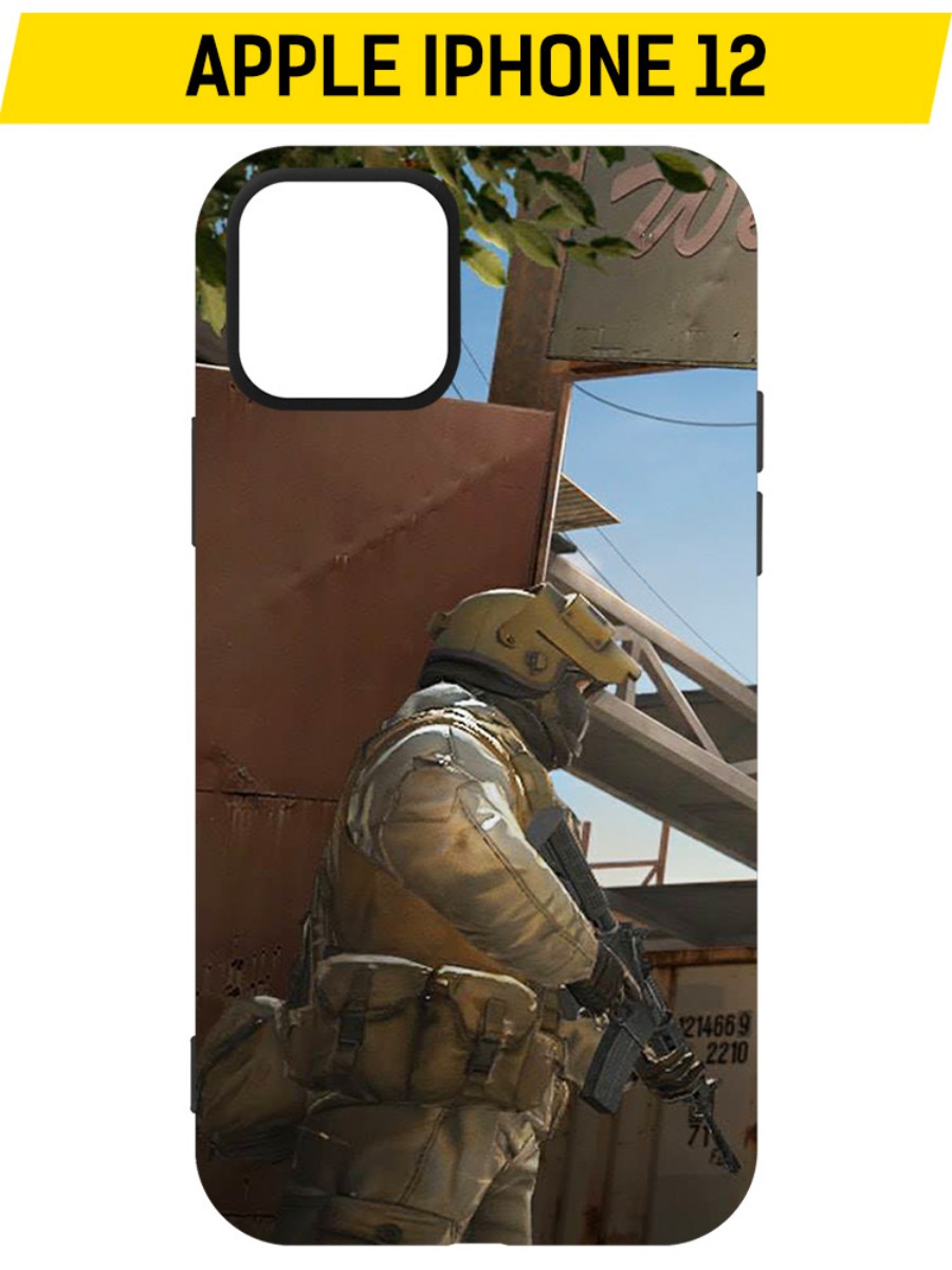 

Чехол-накладка Софт Cтандофф 2 (Standoff 2) - Rust для iPhone 12, Черный