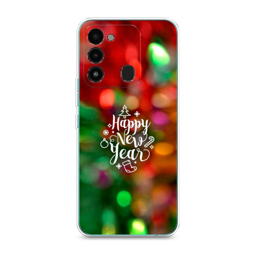

Чехол на Tecno Spark Go 2022 "Новый Год на елке", Зеленый;красный;желтый, 301350-5
