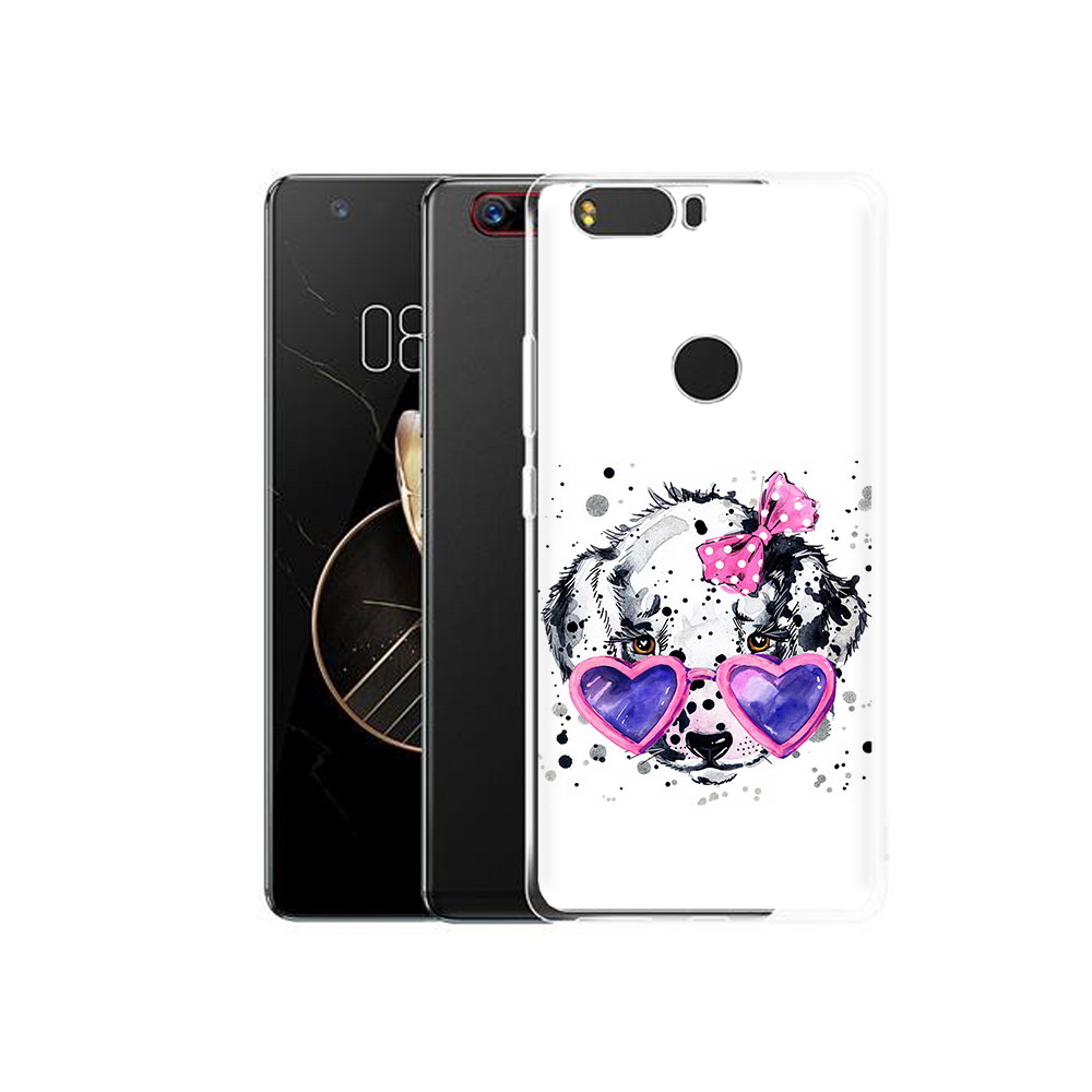 

Чехол MyPads Tocco для ZTE Nubia Z17 долматинец в очках (PT75244.452.337), Прозрачный, Tocco