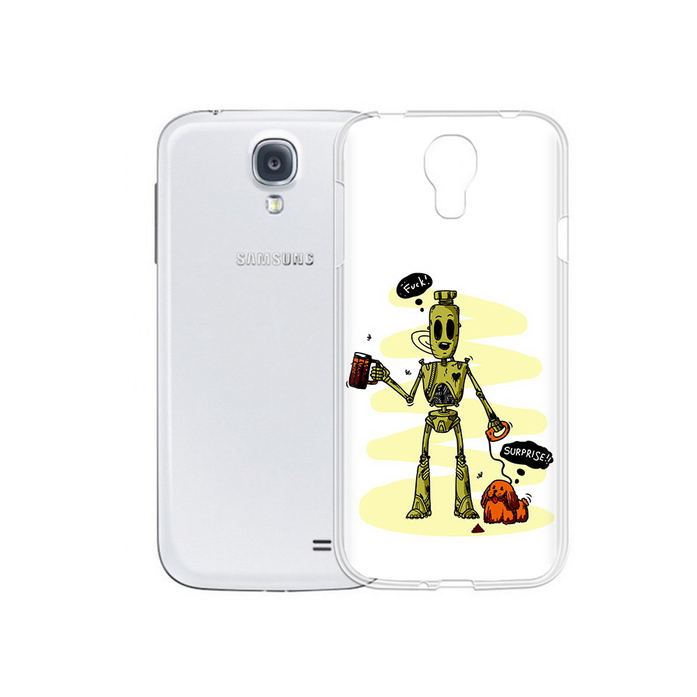 

Чехол MyPads Tocco для Samsung Galaxy S4 прикольный робот (PT41285.571.557), Прозрачный, Tocco