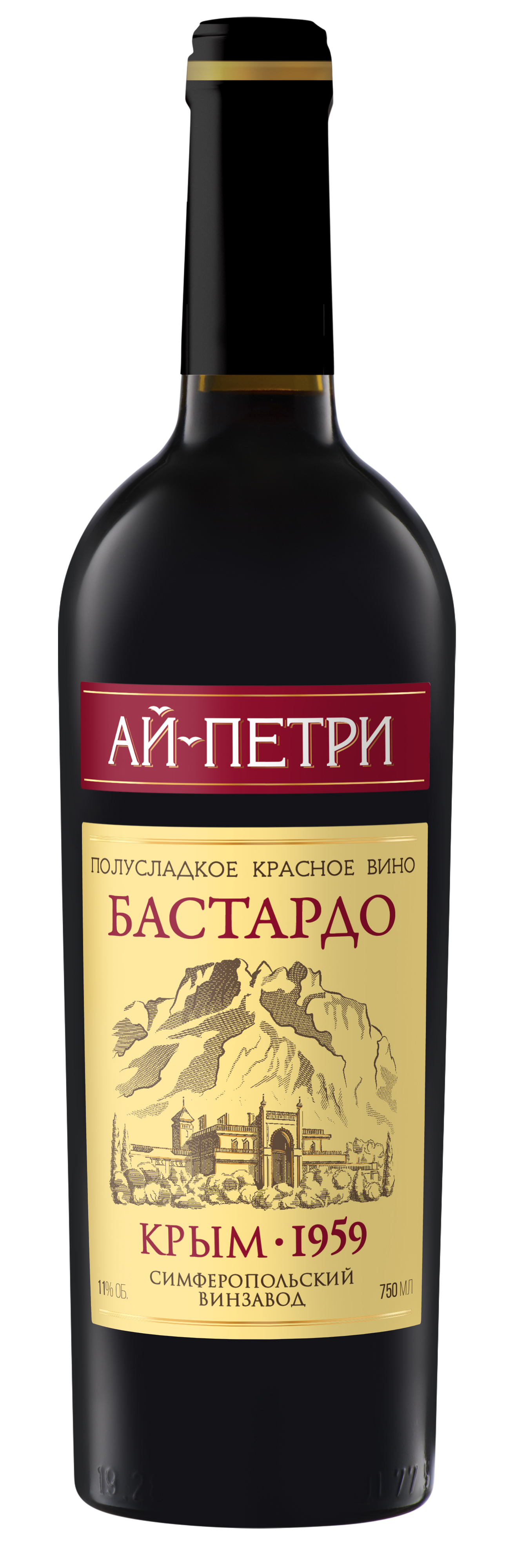 

Вино Ай-Петри Бастардо красное сухое 11% 0,75 л Россия