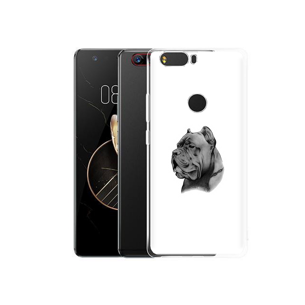 

Чехол MyPads Tocco для ZTE Nubia Z17 грозный бульдог (PT75244.452.300), Прозрачный, Tocco