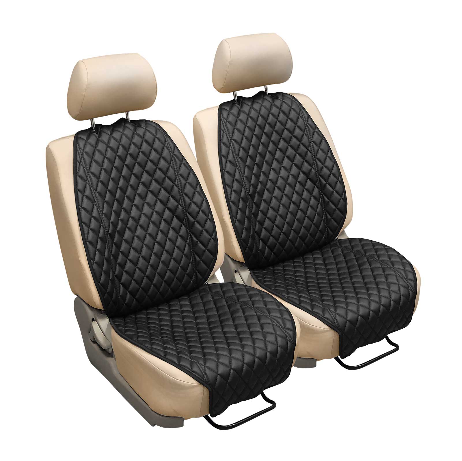 Накидки на сиденья автомобиля АвтоЕва Черные Широкие 2 шт.