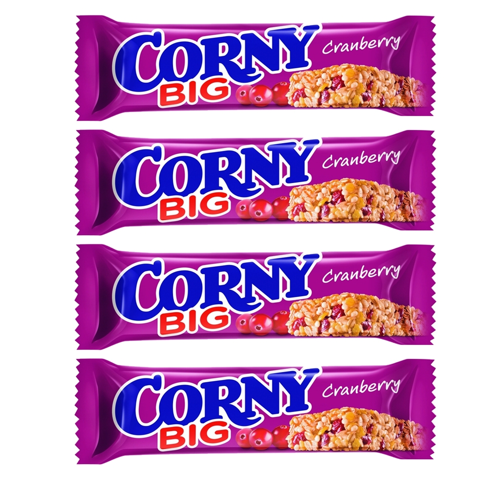 

Батончик злаковый Corny Big с клюквой 50г - 4шт.