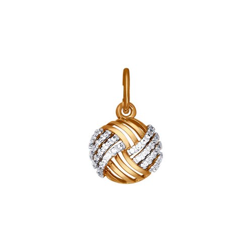 

Подвеска из золота Golden Eagle 34284, фианит, 034284