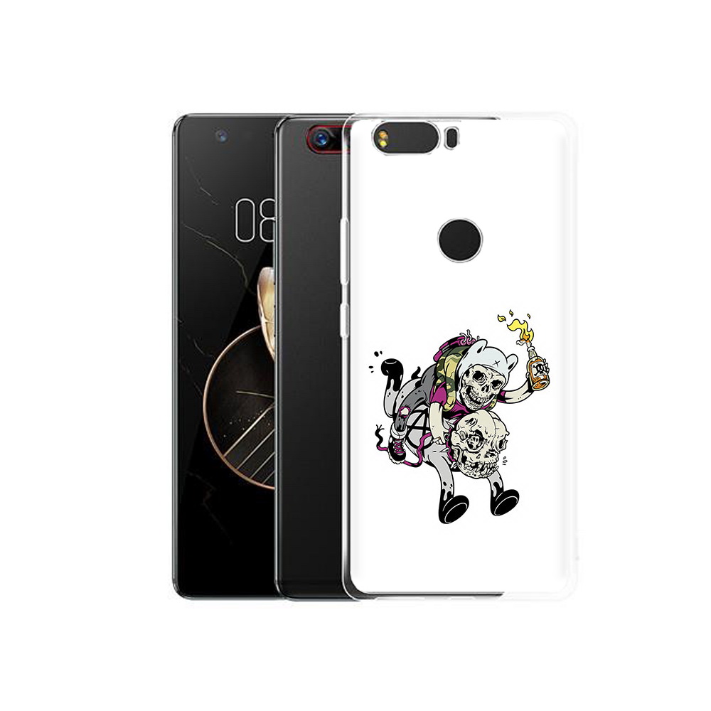 

Чехол MyPads Tocco для ZTE Nubia Z17 время приключений скелеты (PT75244.452.277), Прозрачный, Tocco
