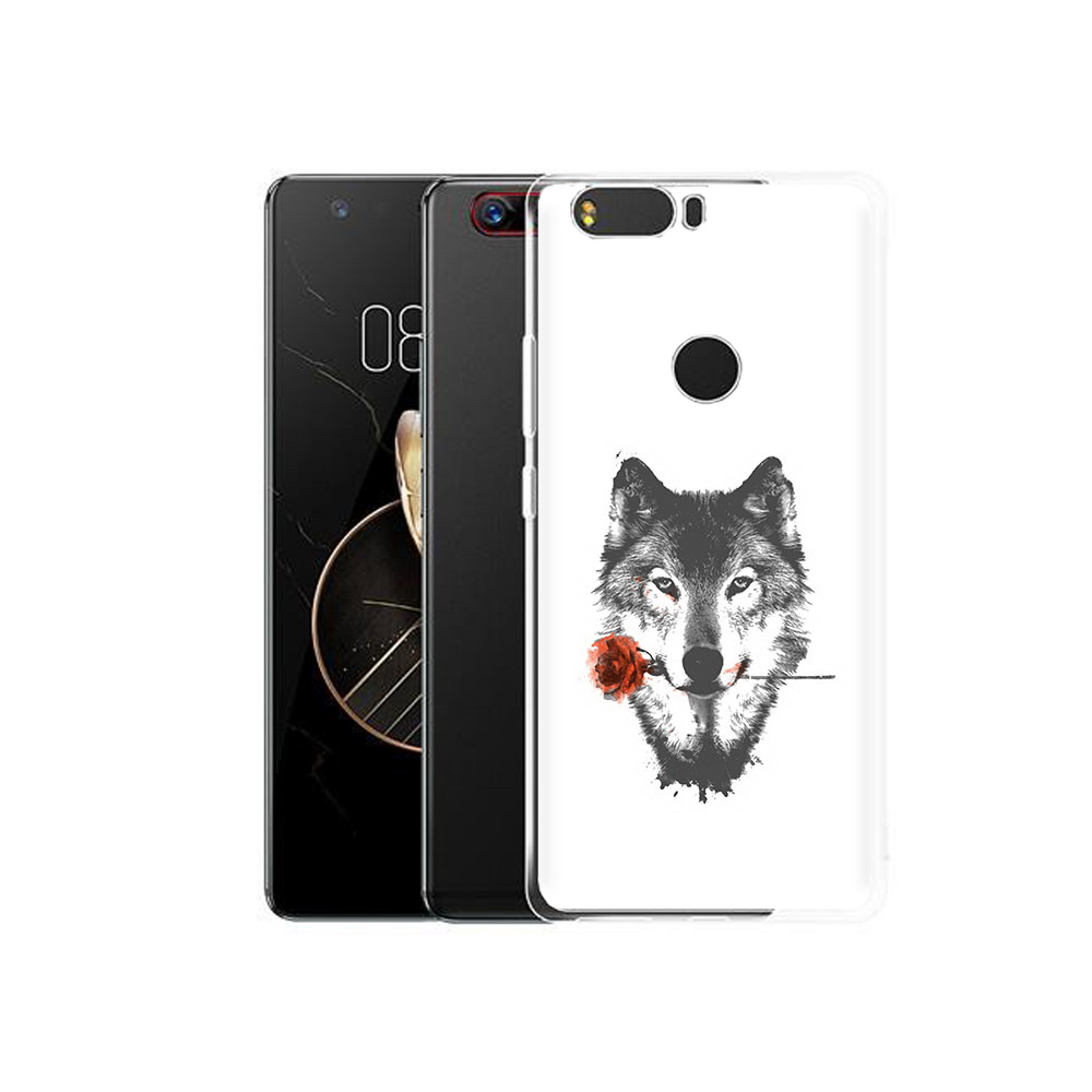 

Чехол MyPads Tocco для ZTE Nubia Z17 волк с розой (PT75244.452.270), Прозрачный, Tocco