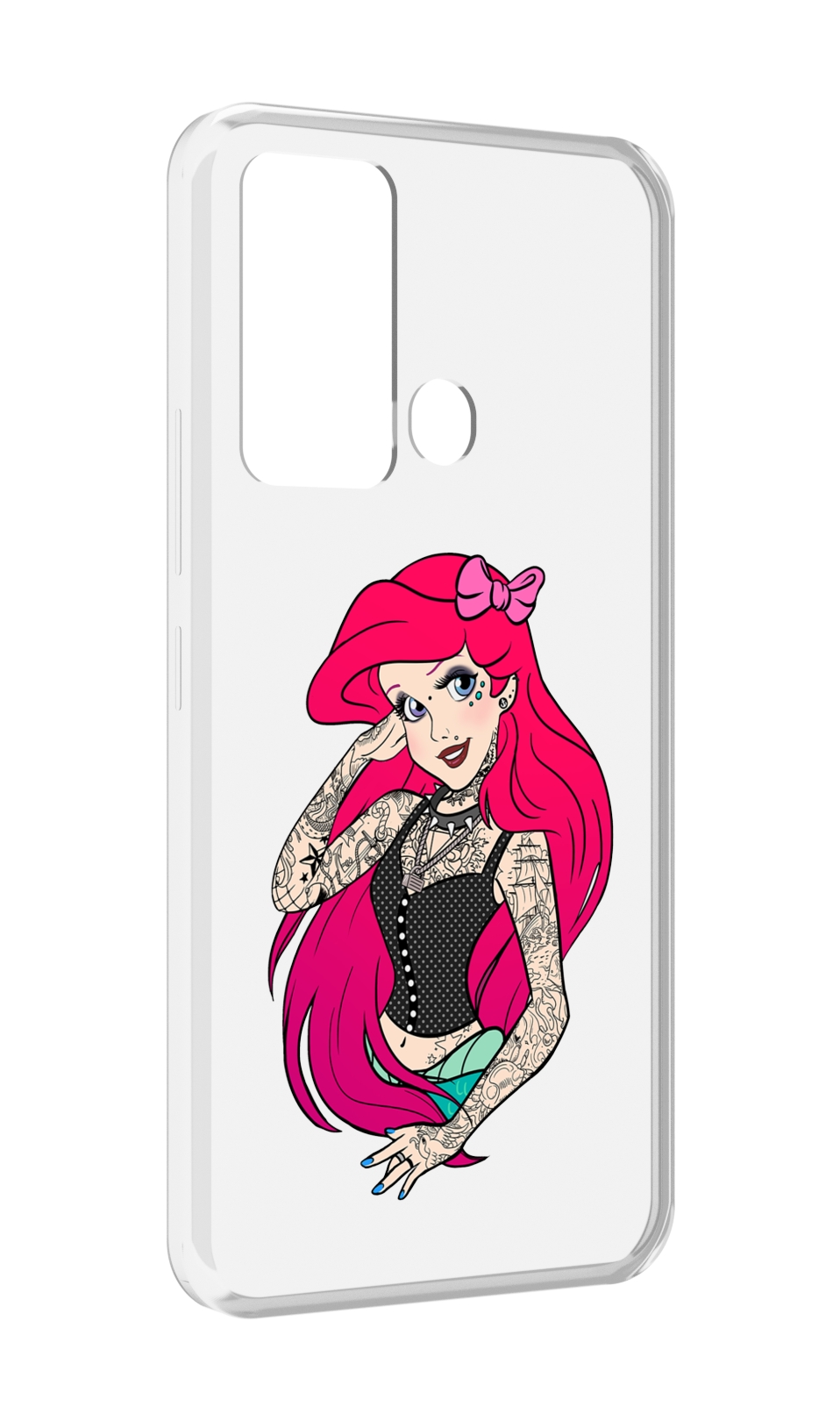 

Чехол MyPads татуированная-принцесса женский для ITEl Vision 3, Прозрачный, Tocco