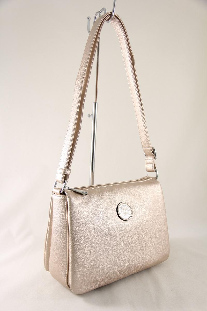 Сумка кросс-боди женская Polina & Eiterou 1366, перламутровый