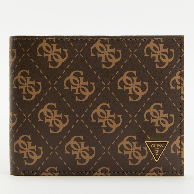 

Портмоне мужское Guess SMVELELEA20 темно-коричневое, Коричневый, SMVELELEA20