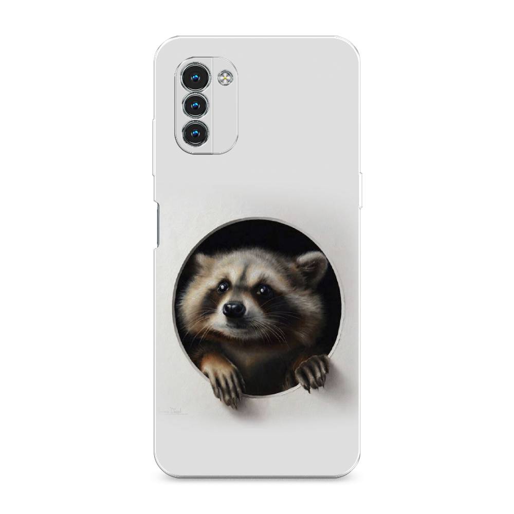 фото Силиконовый чехол "любопытный енот" на nokia g11 awog