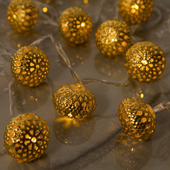 

Световая гирлянда новогодняя Luazon Lighting Фонарик 2388646 4 м белый теплый, Фонарик