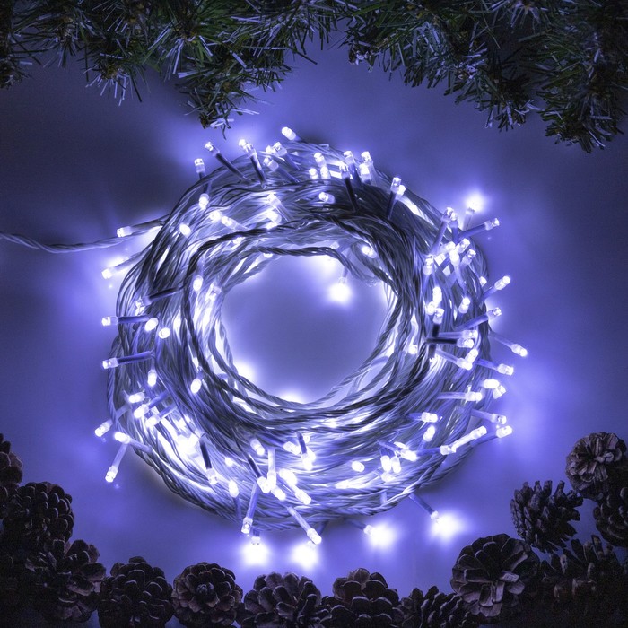 

Световая гирлянда новогодняя Luazon Lighting Нить 3556820 20 м фиолетовый, Нить