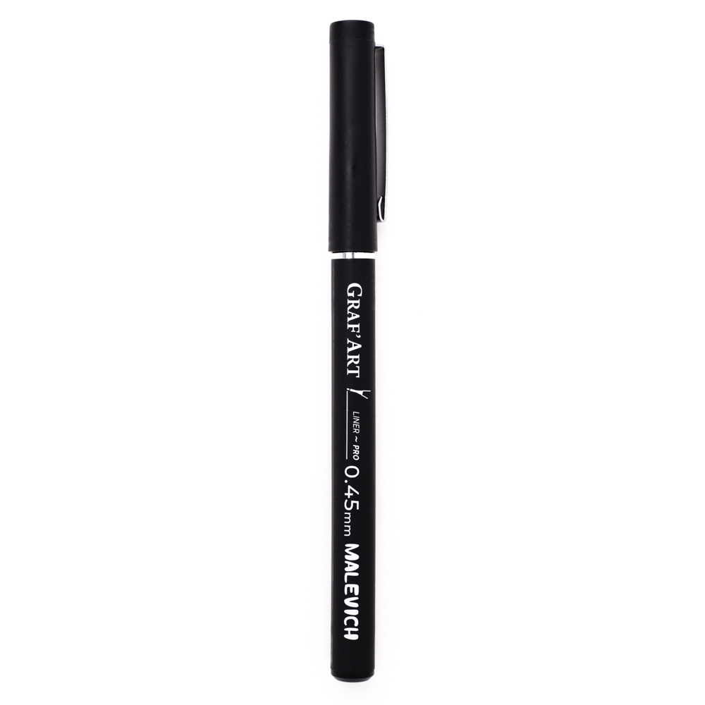 Черный линер для скетчинга GrafArt PRO 05, капиллярная ручка