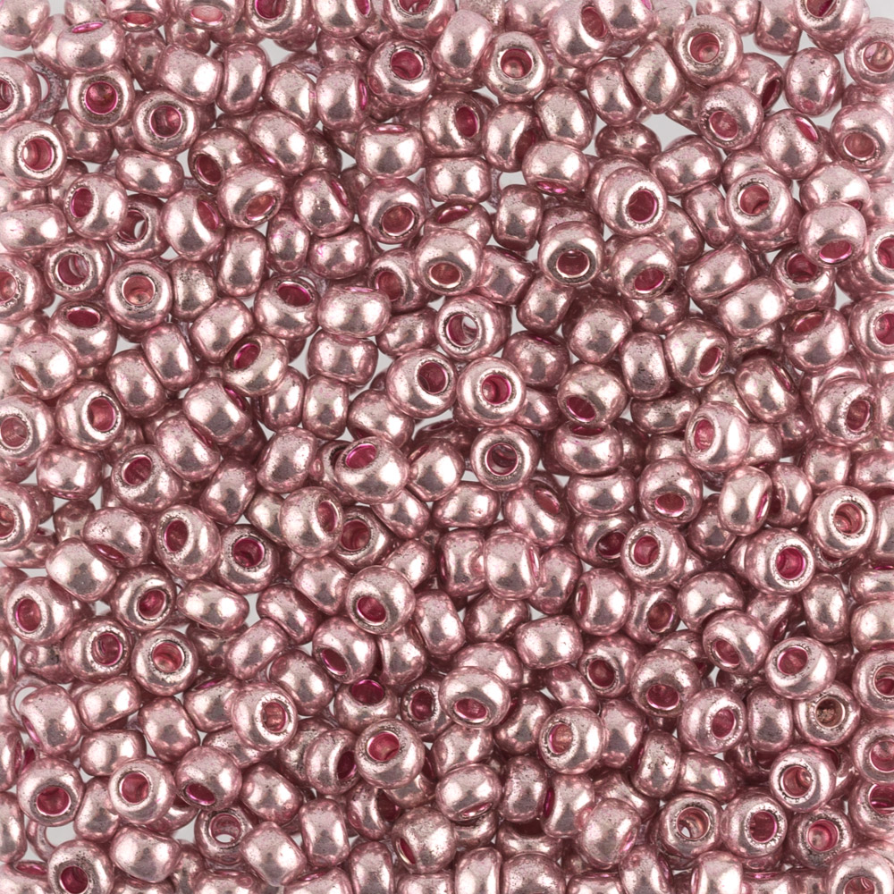 фото Бисер preciosa 6 10/0 2,3 мм 500 г ф444 темно-розовый металлик