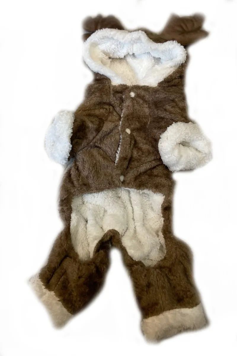 Теплая пижама для собак оленёнок ЛАКШЕРИ DG-JCKT-006-XS