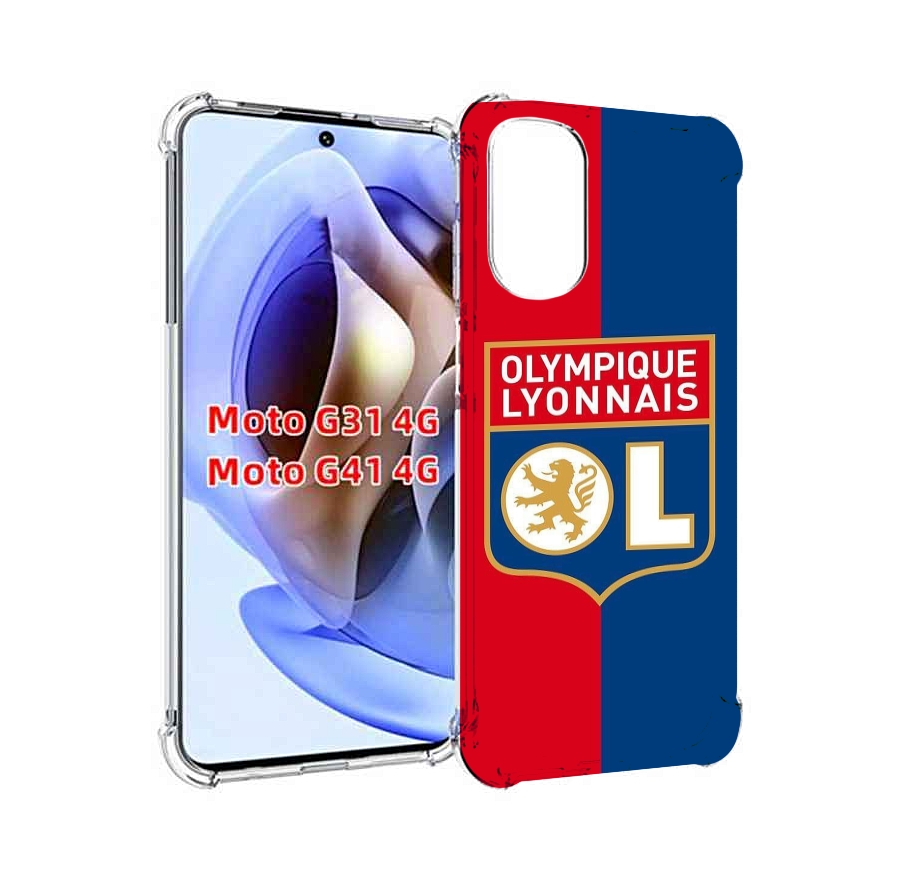 

Чехол MyPads фк лион эмблема для Motorola Moto G31 4G / G41 4G, Прозрачный, Tocco