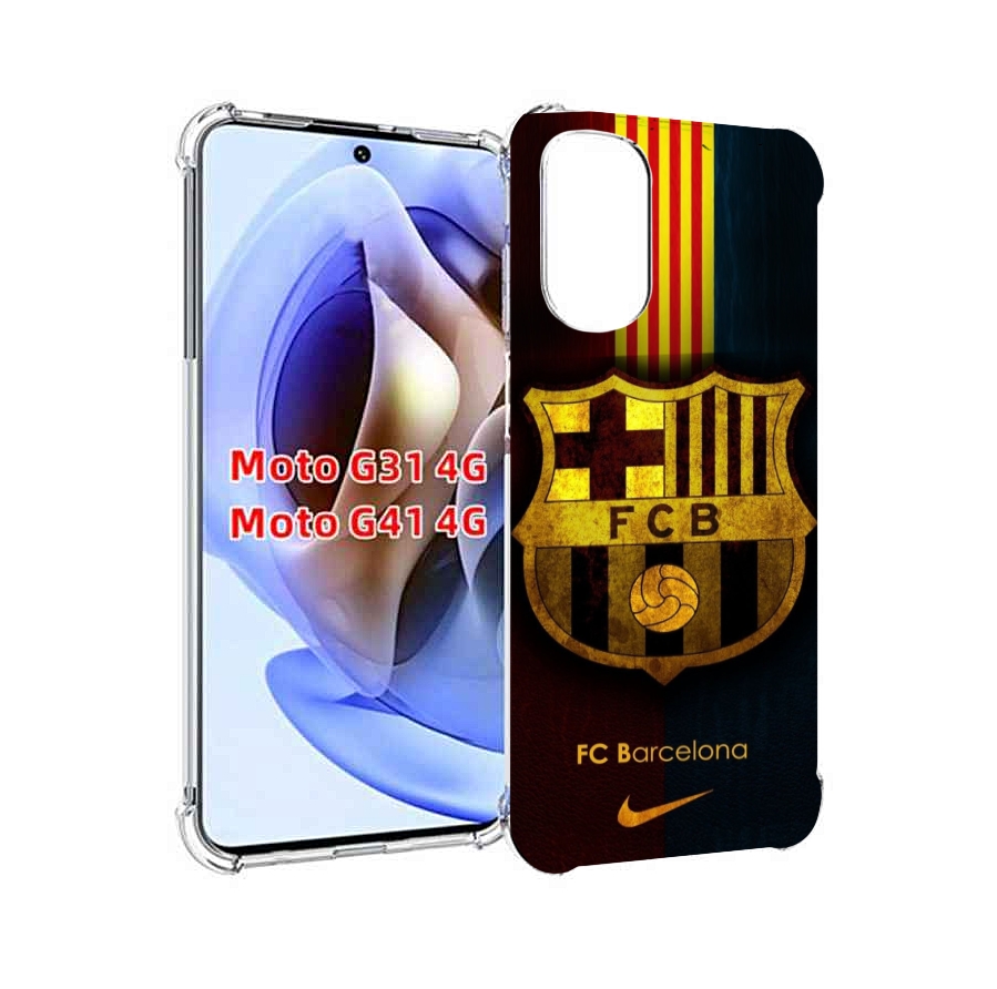 

Чехол MyPads фк барселона мужской для Motorola Moto G31 4G / G41 4G, Прозрачный, Tocco