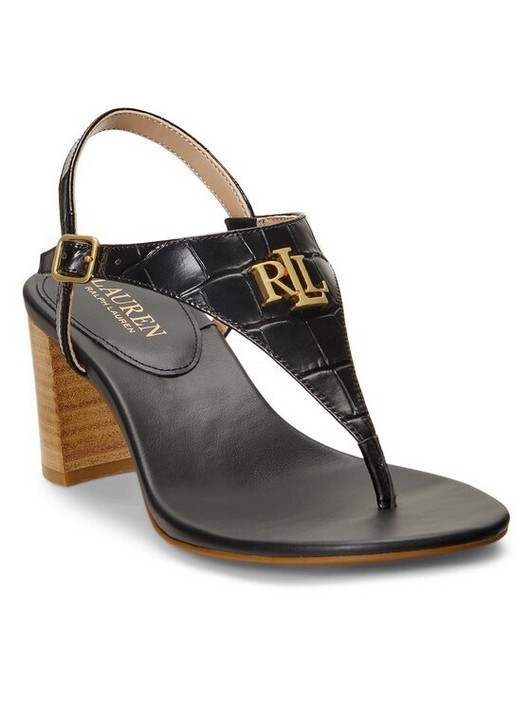 Босоножки женские Ralph Lauren Westcott Ii 802904280001 черные 39 EU