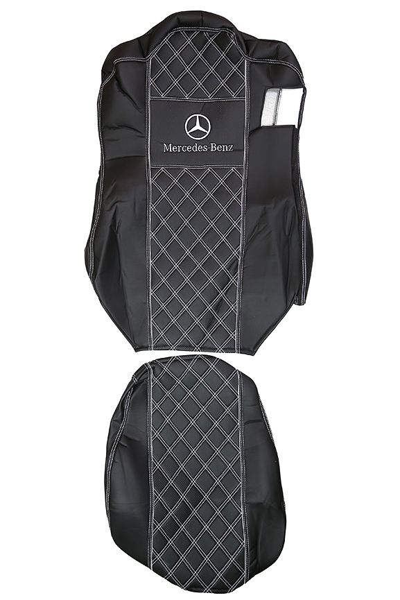 

чехол сиденья MERCEDES MP4 от 2013г черная кожа и перфорация, Черный