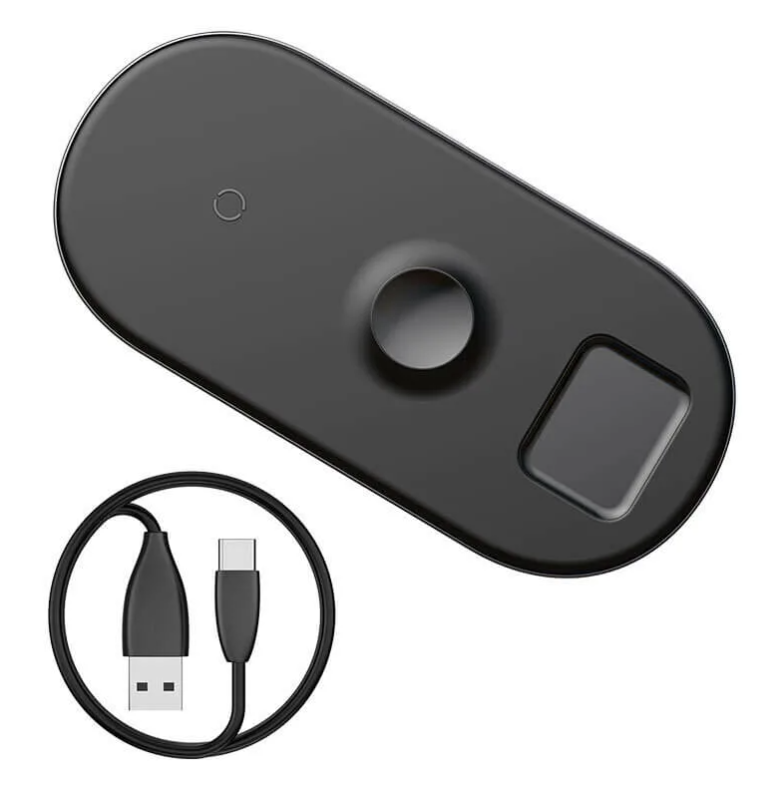 

Беспроводная сетевая зарядка Baseus 3 in 1 Wireless Charger для Apple