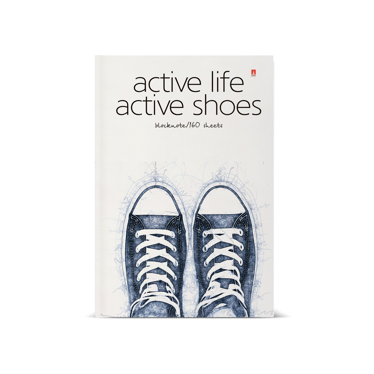 

Блокнот Альт А5 135 х 205 мм. ACTIVE SHOES мультиколор 320л., 3-160-074/20