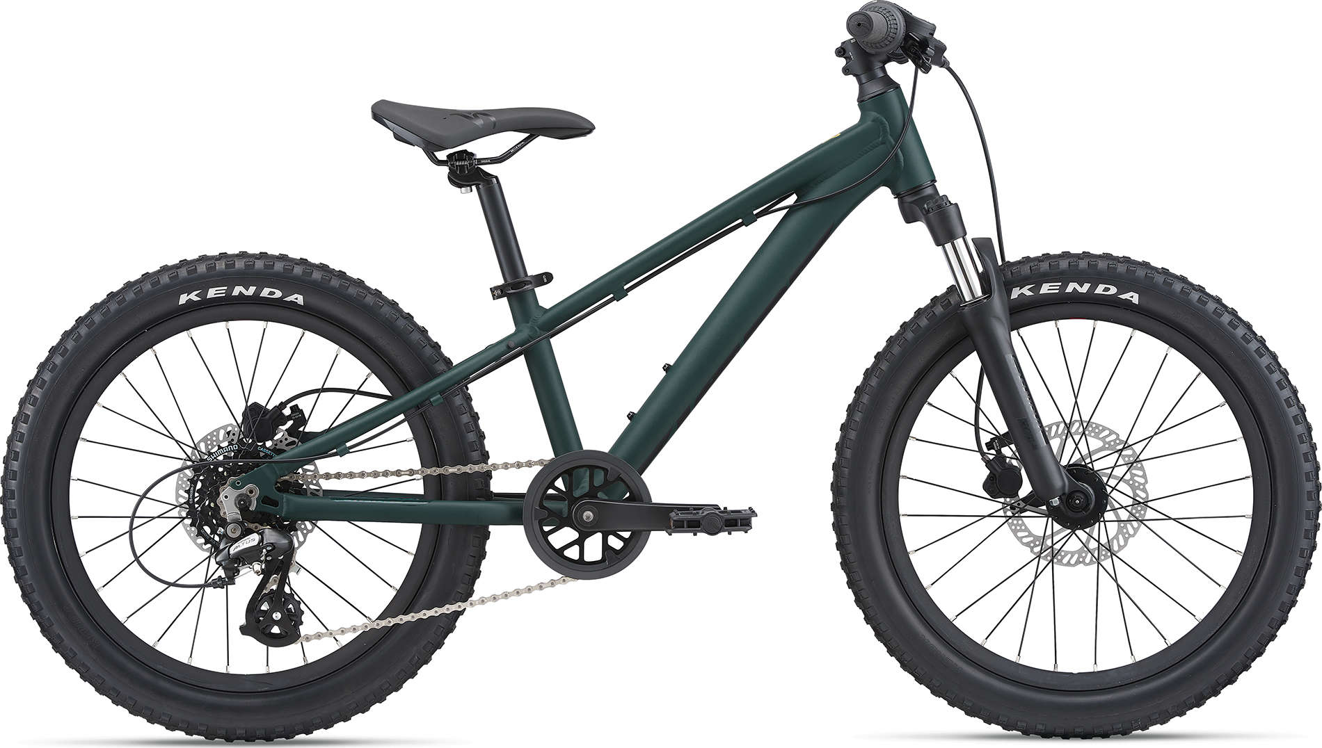 фото Детский велосипед giant stp 20 fs 2021, цвет trekking green, рама one size