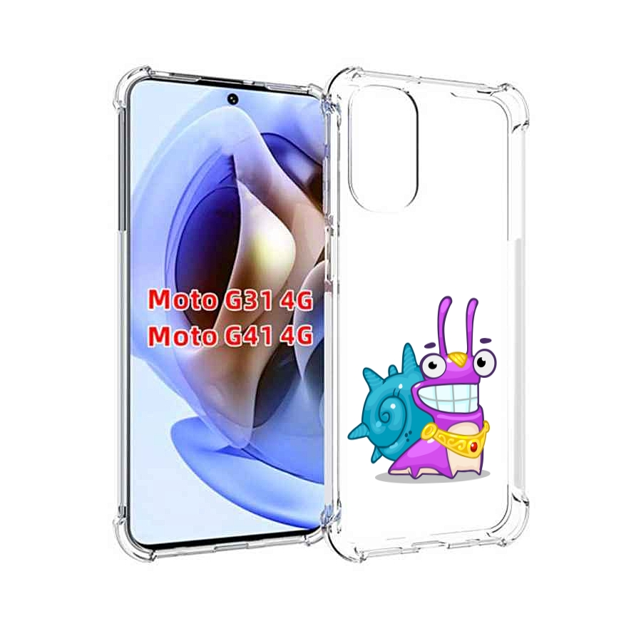 

Чехол MyPads улитка-принц для Motorola Moto G31 4G / G41 4G, Прозрачный, Tocco