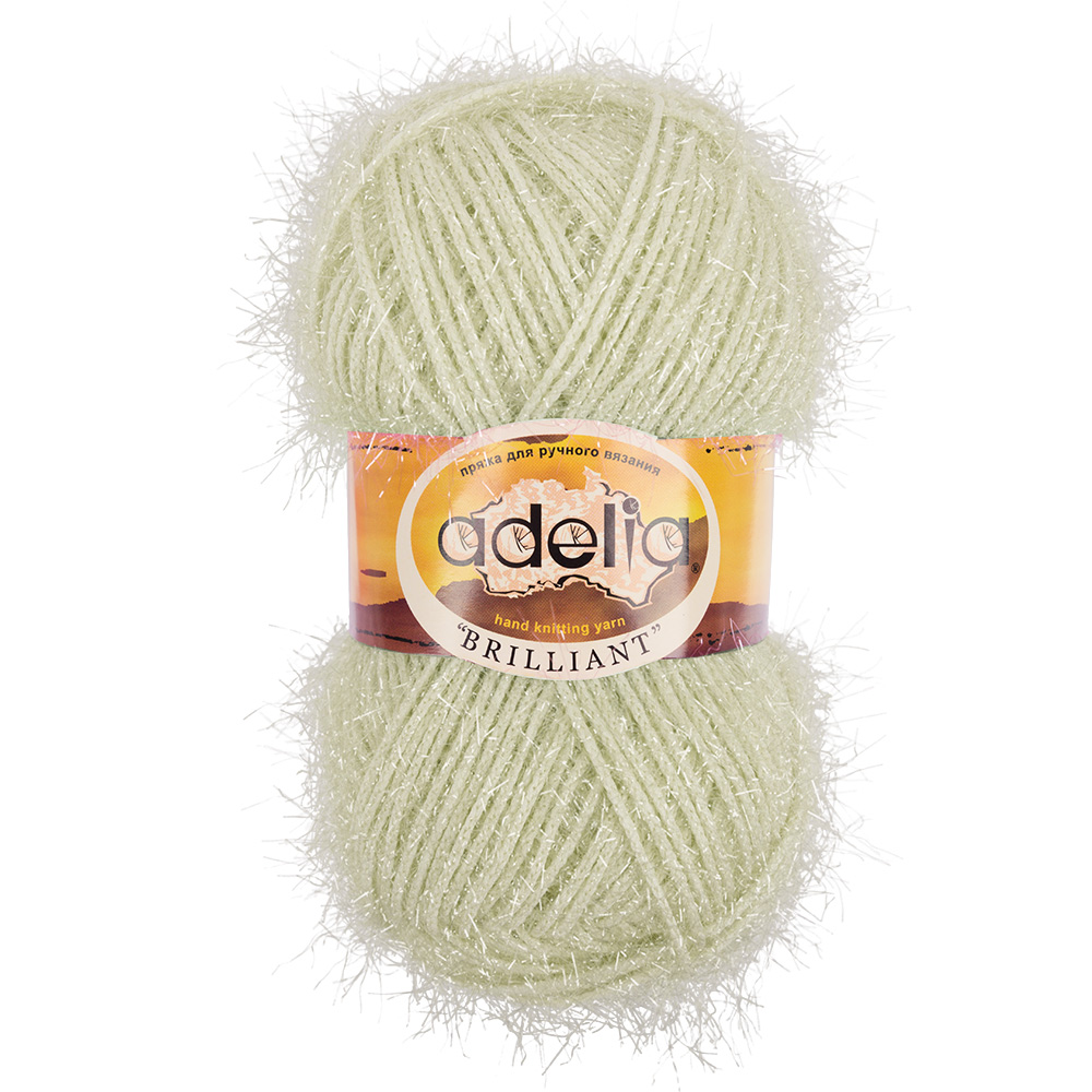 

Пряжа Adelia Brilliant №18 молочный, Бежевый, Brilliant
