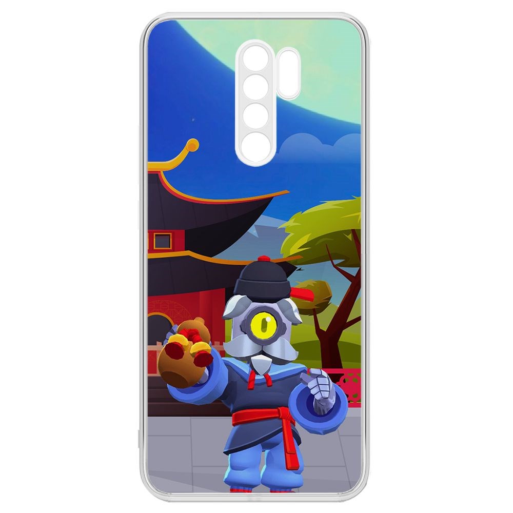 Чехол-накладка Brawl Stars-Великий Мастер Барли для Xiaomi Redmi 9