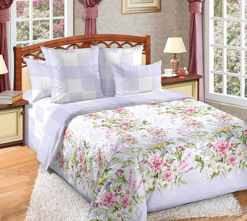 

Простыня 220х 240 перкаль (100% ХБ) «Очарование комп.» евро, ГОСТ-Р