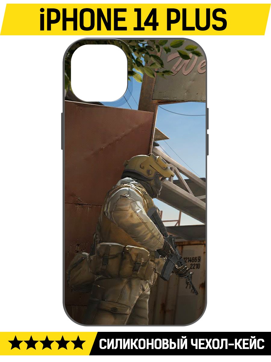 

Чехол-накладка Софт Cтандофф 2 (Standoff 2) - Rust для iPhone 14 Plus, Черный