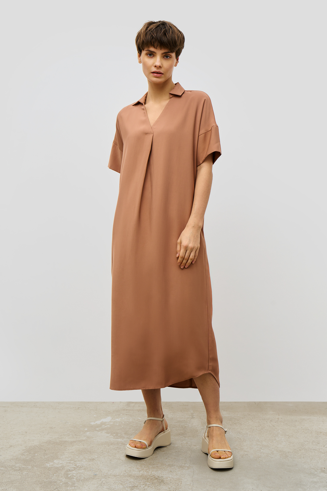 

Платье женское Baon B4523095 розовое 2XL, Розовый, B4523095