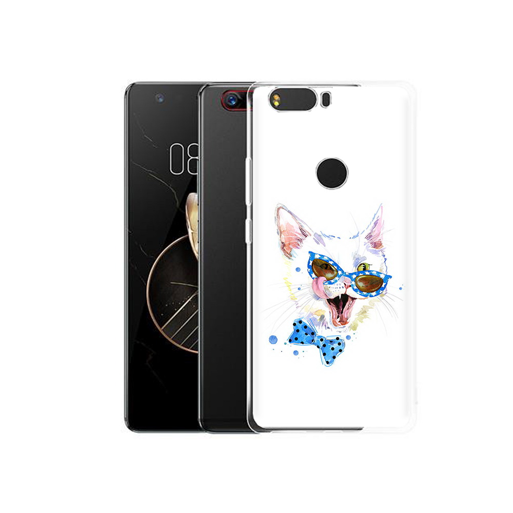 

Чехол MyPads Tocco для ZTE Nubia Z17 белый кот (PT75244.452.229), Прозрачный, Tocco