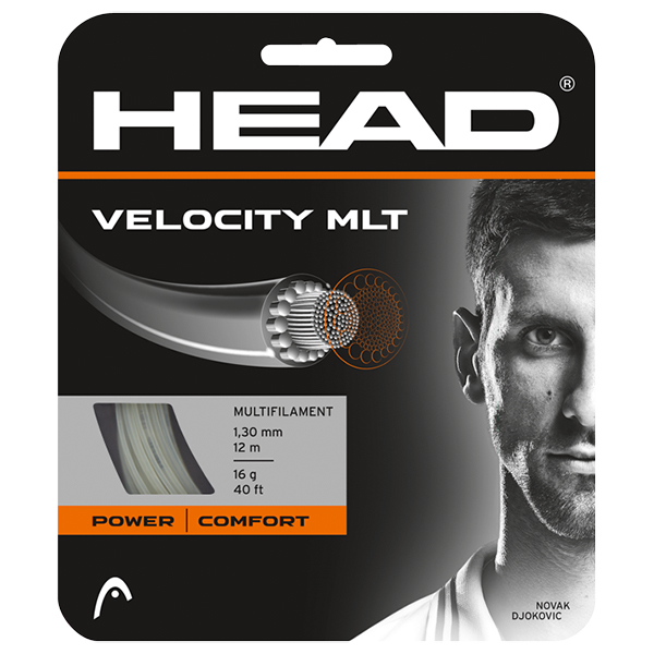 

Струна для тенниса HEAD 12m Velocity MLT, Natural, 1.30, Бежевый