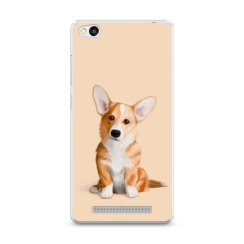 

Чехол на Xiaomi Redmi 3 "Грустный Корги", Коричневый;бежевый, 30850-1
